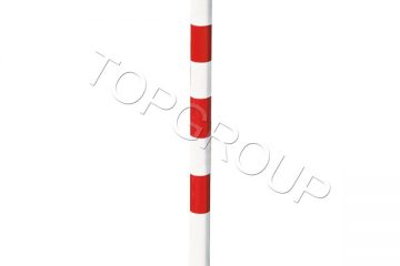 słupek drogowy biało czerwony