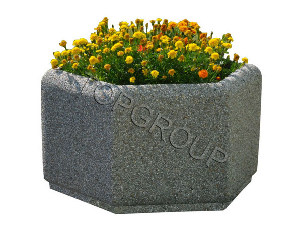 Donice betonowe sześciokątne 80x46