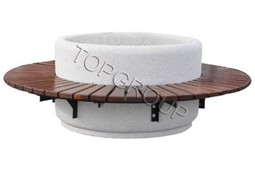 Ławodonice betonowe okrągłe 135x80