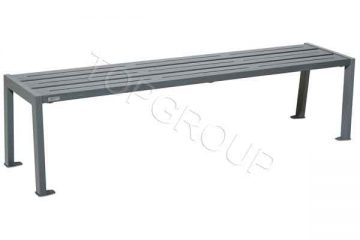 Ławka stalowa bez oparcia Silaos