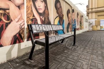 Ławka Gladiator WPC z podłokietnikiem