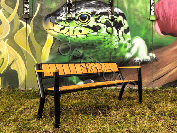 Ławka TGR Gladiator Prestige z podłokietnikiem drewnianym