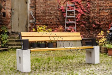 Ławka Roma z podłokietnikiem