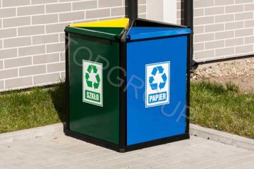 Kosz do segregacji Bławatek