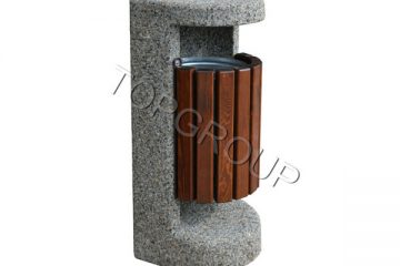 TopGroup producent koszy betonowo-drewnianych Pingwin 2