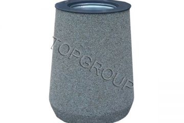 TopGroup Kosz betonowy beczka 55l 1-48