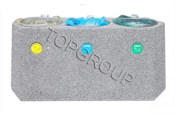 TopGroup Kosz betonowy do segregacji 1-57