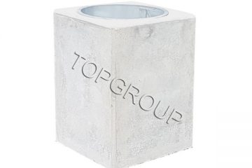 TopGroup Kosz betonowy kwadratowy 40l 1-60