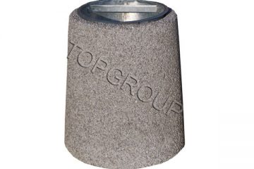 TopGroup Kosz betonowy okrągły 26l 1-17
