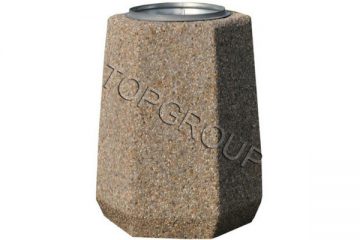 TopGroup producent koszy betonowych sześciokątnych 40l 1-02