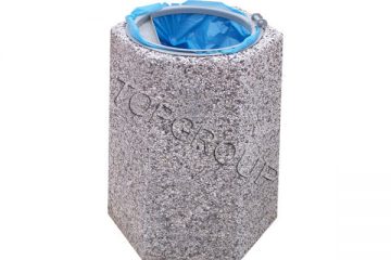 TopGroup Kosz betonowy sześciokątny 70l 1-05