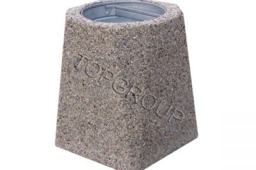 TopGroup Kosz betonowy trapezowy 40l 1-44