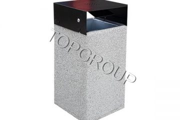 TopGroup producent koszy betonowych z daszkiem 70 litrów