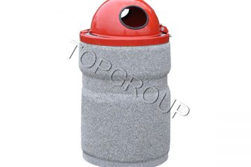 TopGroup Producent koszy betonowych z kopułą 70 litrów