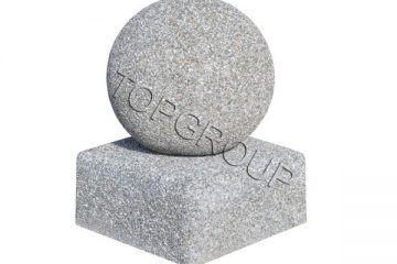 TopGroup producent betonowych słupków kula - wysokość 40 cm