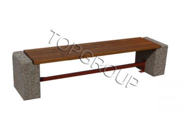 Topgroup Ławka betonowa ambra bez oparcia 4-07