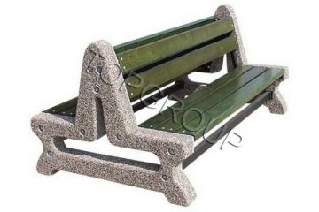 Topgroup Ławka betonowa podwójna peronowa 4-06