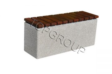 Topgroup Ławka betonowa bez oparcia 4-51