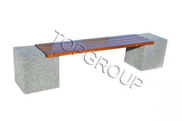 Topgroup Ławka betonowa kostka bez oparcia 4-18