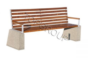 Topgroup Trapezowa z oparciem i podłokietnikami 4-52