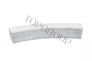 TopGroup Ławka betonowa łukowa bez oparcia 4-74