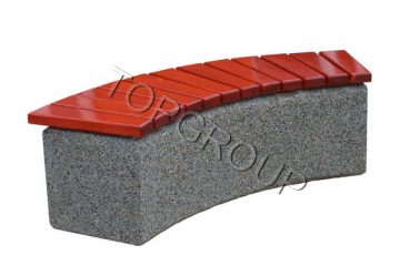 TopGroup producent ławek betonowych Rogal bez oparcia 4-11